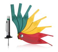 SPEEDWOX Brake Lining Thickness Gauge Brake Disc Measuring Tool Combination Brake Lining Gauge Set Automotive Brake Pad Measure Ruler Brake Gauge Measure Tool for Motorcycle Car Truck and Bus