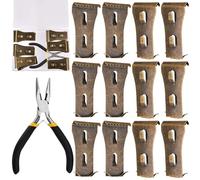 SPEEDWOX Brick Hook Clips- 12 Pcs Heavy Metal Wall Hangers Brick Hooks Hangers siding Hooks Metal Wall for Hanging Outdoors Picture Indoors Fit 2-1/4" to 2-3/8"