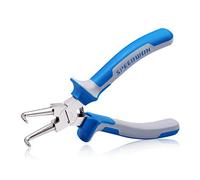 SPEEDWOX Circlip Pliers Internal Snap Ring Pliers with Straight Jaw 7 Inch Retaining Ring Plier Precision C Clip Pliers Fixed Tip Comfort TPR Handles