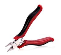 SPEEDWOX Diagonal Cutting Pliers Side Nippers 4 Inches Micro Wire Cutters Precision Plastic Nippers with Spring Mini Side Cutting Angled Head Fine Plier Professional Jewelry Making Tool