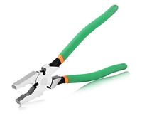 SPEEDWOX Fencing Pliers 10" Heavy Duty Square Nose Fence Chain Link Fence Pliers High-Leverage Multi-Purpose Fence Pliers Barbed Wire Fence Tools Fence Pliers Fence Cutter Tool Nail Puller Pliers