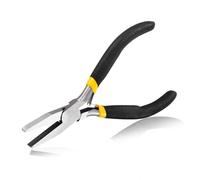 SPEEDWOX Duck Bill Fine Pliers Flat Nose Pliers for Jewelry Making Long Reach 5 Inches Mini Precision Smooth Flat Jaws Non-Slip Damping Handles Small Pliers Jewelry Repair Crafts Tools