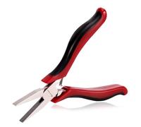 SPEEDWOX Flat Nose Pliers - 4.5 Inches, Micro Chain Nose, Duck Bill Fine Pliers, Smooth Jaws, Mini Precision Jewelry Making Tool with Spring, Chrome Vanadium Steel