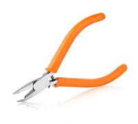 SPEEDWOX Full Flush Cut Chip Cutters With 38 Degree Angled Jaws - Diagonal End Cutter Pliers With Angled Tip for Quick & Easy Removal - Small Engineer Pliers