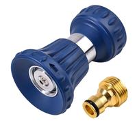 SPEEDWOX Garden Hose Nozzle Heavy Duty Fireman Style Garden Hose High Pressure Leak Proof Adjustable Sprayer Nozzle for Lawn Watering Patio Cleaning Car Pets Washing Includes Quick-Connect Fitting
