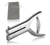 SPEEDWOX Heavy Duty Single Hole Punch - Long Reach, Ideal for Metal & Paper, Gift Badge Maker