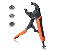 SPEEDWOX Heavy Duty Snap Fastener Tool - Adjustable Snap Setter - Boat/Tarp Fabric & Leather Snaps - Kit (25 Pcs)