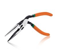 SPEEDWOX High Leverage Long Nose Pliers Pistol Grip Pliers High Leverage Pistol Grip Professional Tool Wire Cutters Reduce Effort by 35% Offset Angled Head Offers Increased Access and Leverage