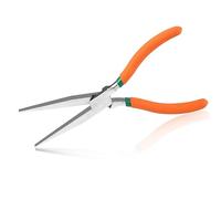 SPEEDWOX Long Flat Nose Pliers 7.5" Duckbill Pliers Mini Flat Nose Pliers Extra Long Flat Nose Pliers Flat Long Nose Pliers Smooth Jaw for Jewelry Making and Hard to Reach Narrow Spaces