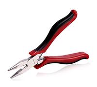SPEEDWOX Long Nose Pliers 5 Inches Micro Wire Cutters Side Cutting with Spring Multi Use Mini Precision Fine Pliers Functional Professional Jewelry Making Tool Serrated Jaws Chrome Vanadium Steel