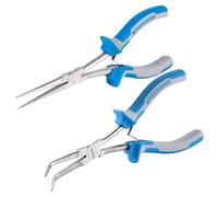 SPEEDWOX Long Reach Bent & Straight Needle Nose Pliers Set - Extra Long Reach Pliers for Jewelry Making, Wire Bending & Fishing