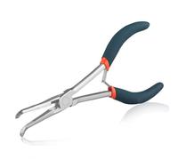 SPEEDWOX Long Reach Needle Nose Pliers with Serrated Jaws Angled Pliers for Hard to Reach Spaces - Jewelry Making