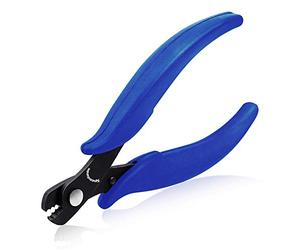 SPEEDWOX Memory Wire Cutters with Spring for Jewelry Making Bracelet Pliers 5-1/2 Inch Miniature Hard Steel Wire Cutting Shear Beading Hobby Work Tool for Arts and Crafts Electronics Jewelry Making