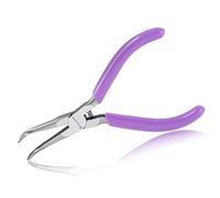SPEEDWOX Mini Bent Long Nose Pliers, Thin Jaw for Jewelry Craft & Beading