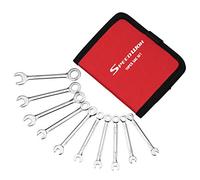 SPEEDWOX Mini Combination Wrench Set SAE Ignition Wrenches 10 Pcs Mini Wrench Set Standard 5/32-7/16" Open and Box End Small Wrench Set with Portable Canvas Bag for Assembling Furniture