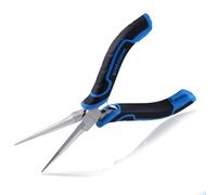 SPEEDWOX Mini Needle Nose Pliers Serrated Jaw with Protective Cover Needle Nose Pliers for Jewelry Making Precision Compact Long Nose Plier Needle Tip for Wire Bending Small Object Gripping