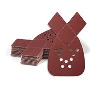 SPEEDWOX Mouse Detail Sander Sandpaper 20 Pcs, 240 Grit Hook and Loop Detail Sandpaper with 2 Replacement Tips, 12 Hole Sanding Sheets for Metal Woodworking Grinding Polishing