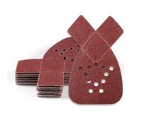 SPEEDWOX Mouse Detail Sander Sandpaper 20 Pcs, 60 Grit Hook and Loop Detail Sandpaper with 2 Replacement Tips, 12 Hole Sanding Sheets for Metal Woodworking Grinding Polishing