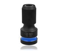 SPEEDWOX Quick Release Impact Bit Holders 1/2" Square Drive Drive to 1/4" Hex Socket Adapter Ball Groove Locking Design Quick Release Hex Socket Impact Wrench Adapter for Impact Driver