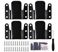 SPEEDWOX Sectional Sofa Connector Bracket Universal Sofa Interlocking Clips Furniture Couch Connector Clips Metal Interlocking Bracket with Screws for Furniture Connections, Artwork Hanging