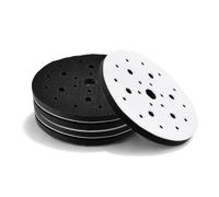 SPEEDWOX Soft Interface Pad 5PCS 6-Inch 25-Hole Hook & Loop Sponge Cushion Buffer Backing Pad for Random Orbital Sander, Compatible with Wood, Car Paint, Plastic, Glass, Stainless Steel Polishing