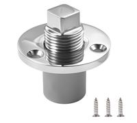 SPEEDWOX Stainless Steel Boat Drain Plug Kit Marine-Grade Garboard Thru-Hull Drain Plug Threaded Transom Kayak Aluminum Boat Grade Garboard Thru-Hull