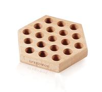SPEEDWOX Wood Pliers Block Hexagonal Wooden Plier Organizer Hardwood Pliers Holder Plier Rack with 19 Holes for Pliers Stand Tool Storage Box Jewellers