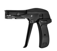 SPEEDWOX Zip Tie Tool Fastening Cable Tie Tool Adjustable Tension with 1-3 Tension Setting Ergonomic Hand for 1.8mm-6.5mm Width Nylon Cable Ties Black 6 Inches Length