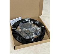 Speedy 3.5m BENDABLE CURTAIN TRACK For Straight & Bay Window Rail Top or Face Fix - Comes BLACK ~ OAK ~ SILVER (Black)