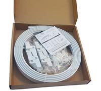 Speedy 5 m Bendable Curtain Track for Straight & Bay Window Rail, Enough for 3 Standard Windows, Top or Face Fix All Fixings, White, UKASNHMAKTN8499