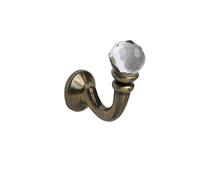 SPEEDY Accessories Crystal Palma Curtain Tie Back Hooks, Antique Brass, 2 Pack