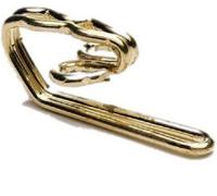 Speedy Accessories Metal Curtain Hooks, Brass, 100 Pack