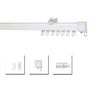 Speedy Aluminium Fineline Curtain Track - 400cm White