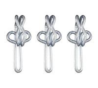 SPEEDY Curtain Hooks, Zinc, One Size
