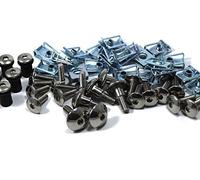 Speedy Fasteners Complete DZUS & Stainless Steel Fairing Bolt Kit For Fairings & Screen for Yamaha R1 1998-2001