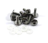 Speedy Fasteners Pack of 10 m5 5mm x 16mm Motorcycle Fairing Bolts - Stainless Steel Pan Button Head (13.5mm) Bolts