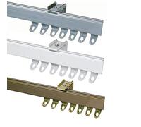 Speedy Fineline Curtain Track Set, Satin Silver, 400 Cm