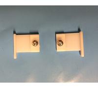 Speedy Fineline Curtian Track End covers in White