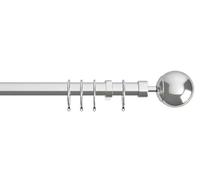 Speedy Finesse 22-25mm Extendable Curtain Pole Set (Chrome, 120-210 cm)