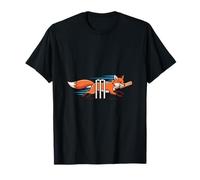 Speedy Fox Cricket Batsman Stumps Run Out T-Shirt