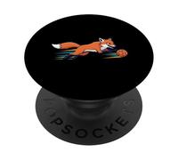Speedy Fox Football Striker Running With Ball PopSockets Adhesive PopGrip