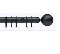 Speedy IDC 28mm Nikola Curtain Pole Set, Black, 250cm