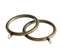 SPEEDY IDC 28mm Standard Lined Curtain Rings, Antique Brass, 8 Pack