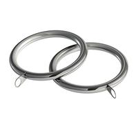 Speedy IDC 28mm Standard Lined Curtain Rings, Chrome, 8 Pack