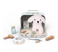 SPEEDY MONKEY My Little Dog Plush Puppy Playset with Suitcase, Toddler Gift