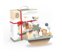 SPEEDY MONKEY Rocking Beads Maze - Fun Baby Toys for Curious Minds, Perfect 1 Year Old Boy Toys & 1 Year Old Girl Gifts | FSC Certified Wood | Non-Toxic Paint | Develops Dexterity | Soft Colours