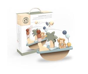 SPEEDY MONKEY Rocking Beads Maze - Fun Baby Toys for Curious Minds, Perfect 1 Year Old Boy Toys & 1 Year Old Girl Gifts | FSC Certified Wood | Non-Toxic Paint | Develops Dexterity | Soft Colours