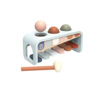 SPEEDY MONKEY Tap Tap Xylophone Bench, Wooden Toddler Toy, Kids Gift