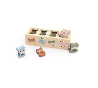 SPEEDY MONKEY Wooden Animal Shape Sorter Box - Durable, Vibrant Colours, Safe Non-Toxic Paint, FSC Certified, Easy to Clean Wooden Toys