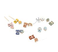 SPEEDY MONKEY Wooden Lacing Beads Set for Toddlers 24m+ | Animal Threading, Sorting & Stacking Toy | Fine Motor Skills & Hand-Eye Coordination | Shape, Color & Pattern Learning Activity Toy for Kids